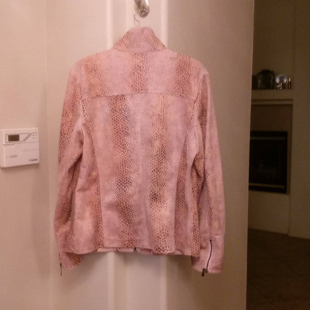 Dialogue Pink Snake Print Jacket - Picture 6 of 8